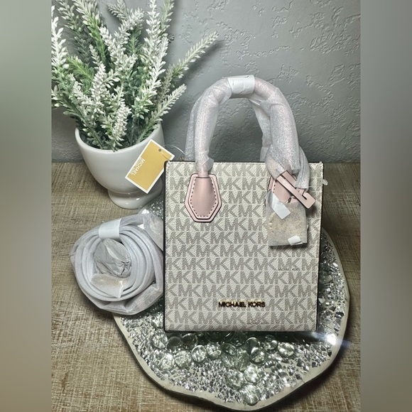 Michael Kors Mercer Extra-Small Logo & Leather Crossbody Bag - Picture 2 of 6